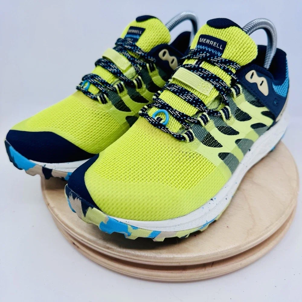 Merrell Antora 3 GTX Shoes Womens 8.5 Lime Trail Running Gore-Tex Sneakers